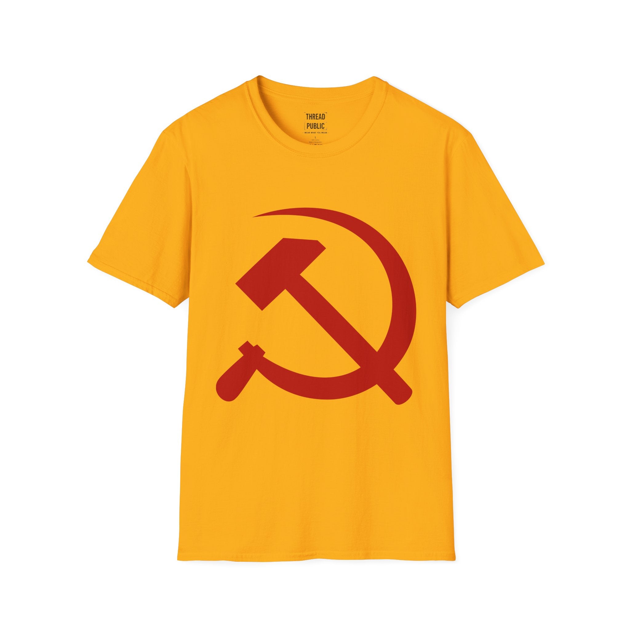 Red Hammer and Sickle Graphic T-Shirt | Communist Symbol Tee
