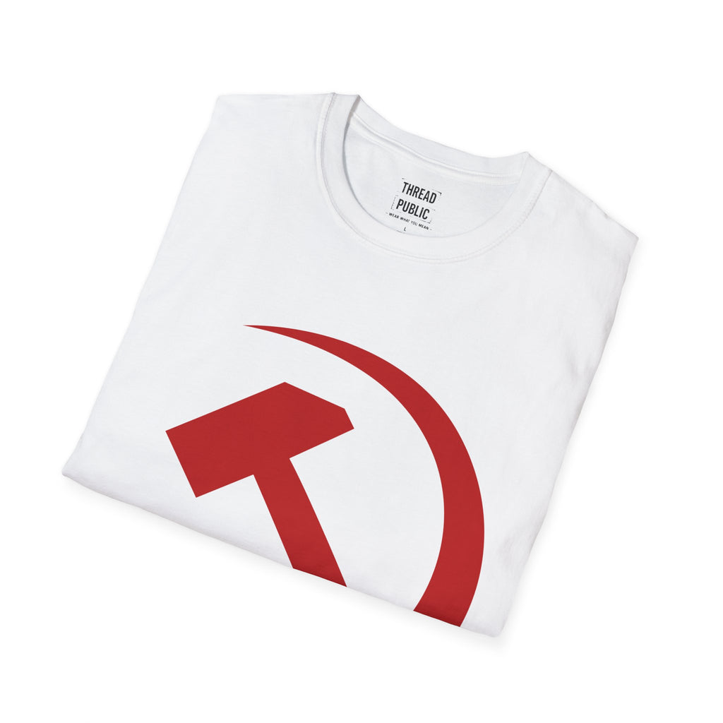 Red Hammer and Sickle Graphic T-Shirt | Communist Symbol Tee