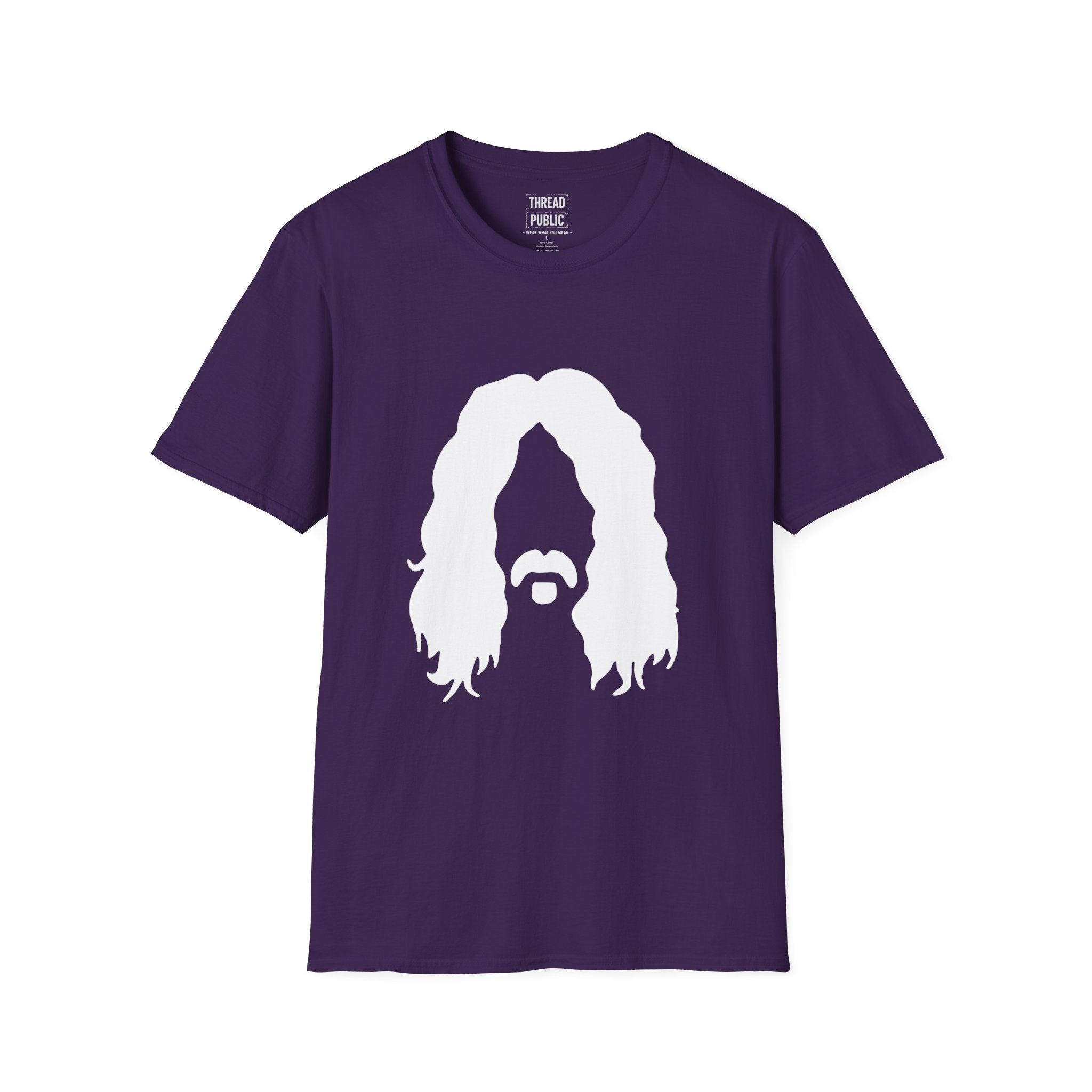 Zappa Quote T-Shirt | Minimal Portrait, Back Typography