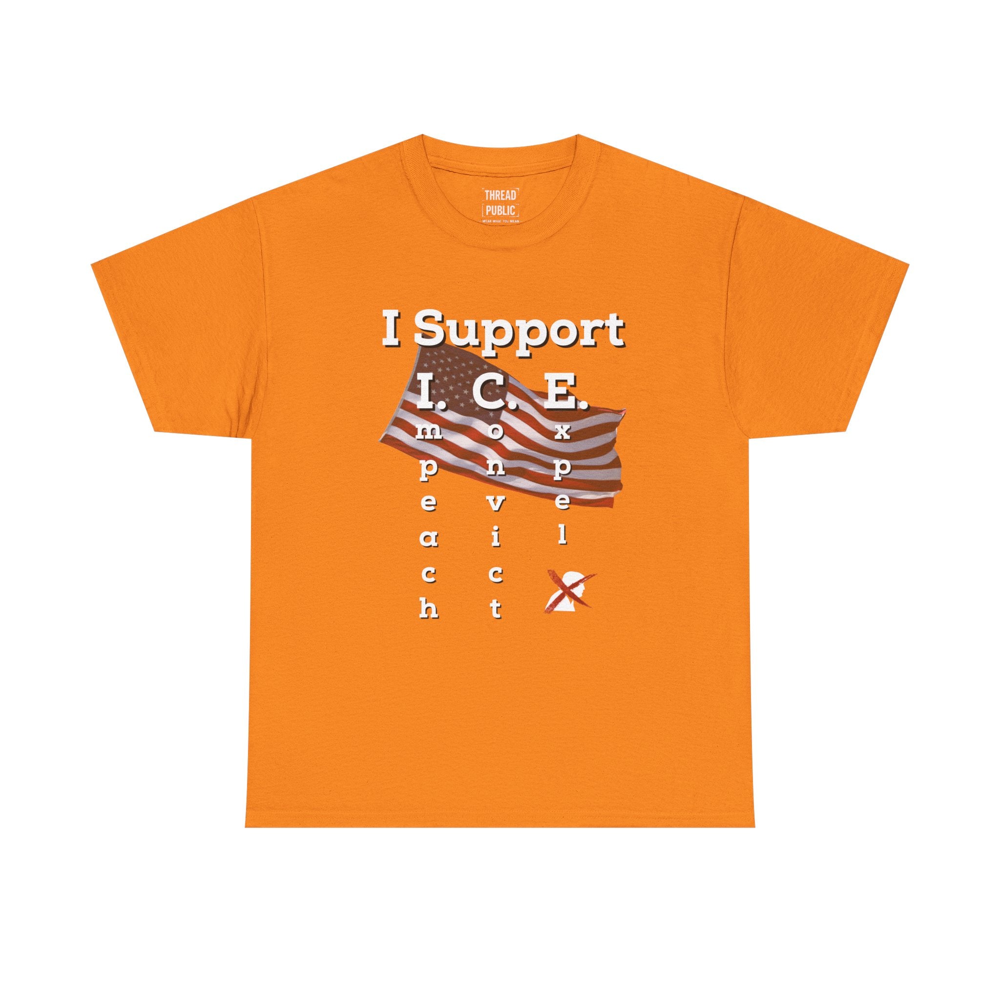 I Support I.C.E. (Read It Again) — Satirical Political T-Shirt