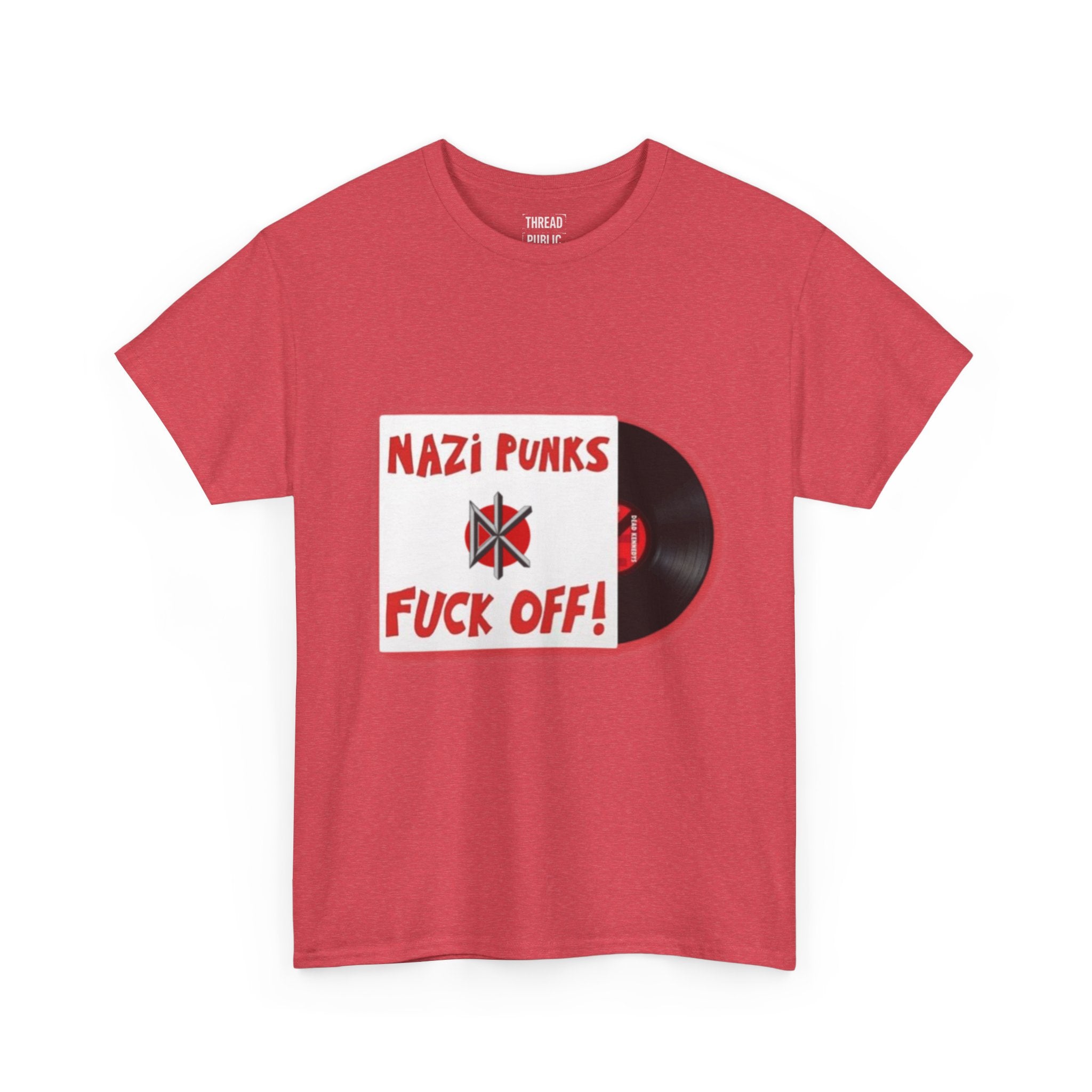 Nazi Punks Fuck Off Tee | Anti-Fascist Record Graphic Shirt