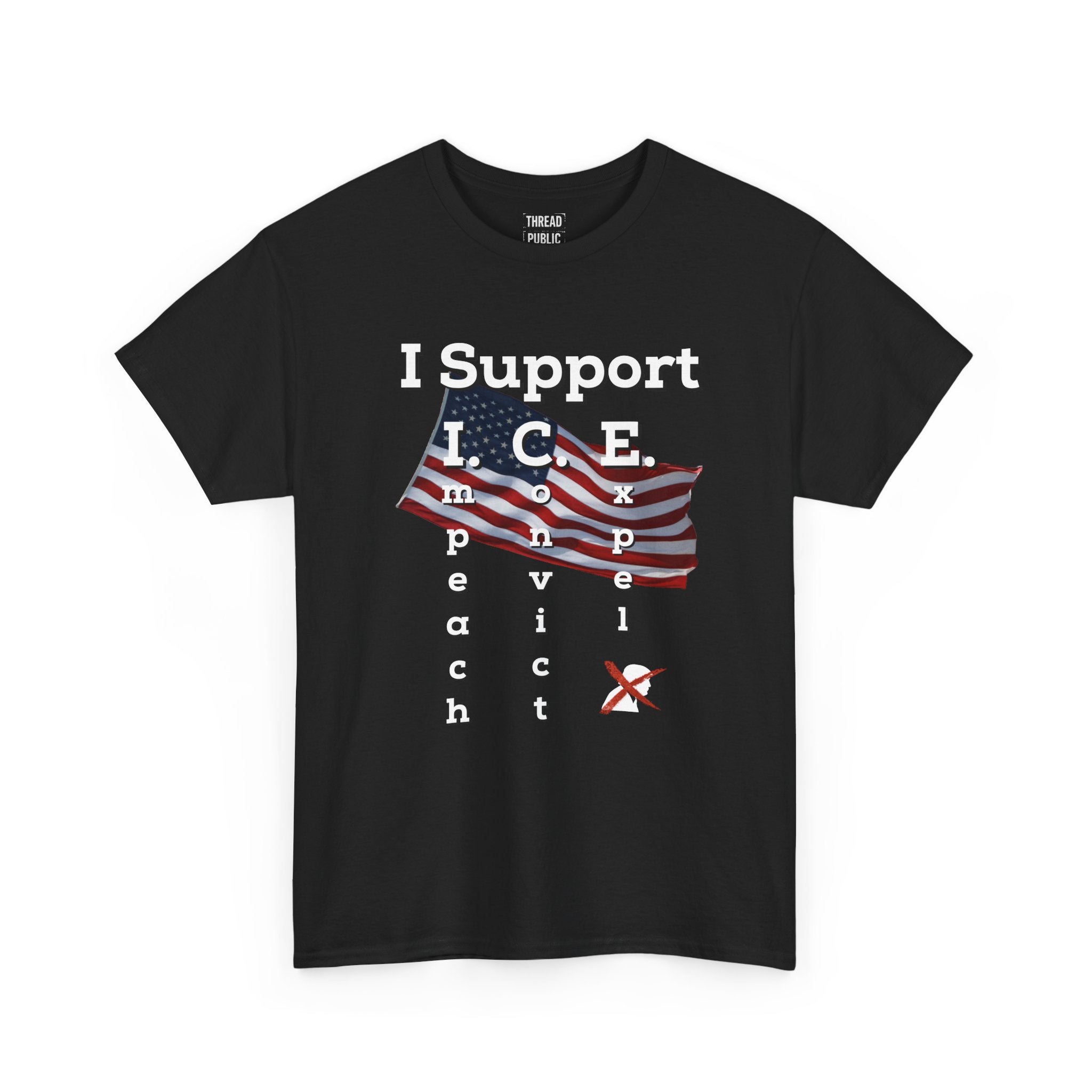 I Support I.C.E. (Read It Again) — Satirical Political T-Shirt