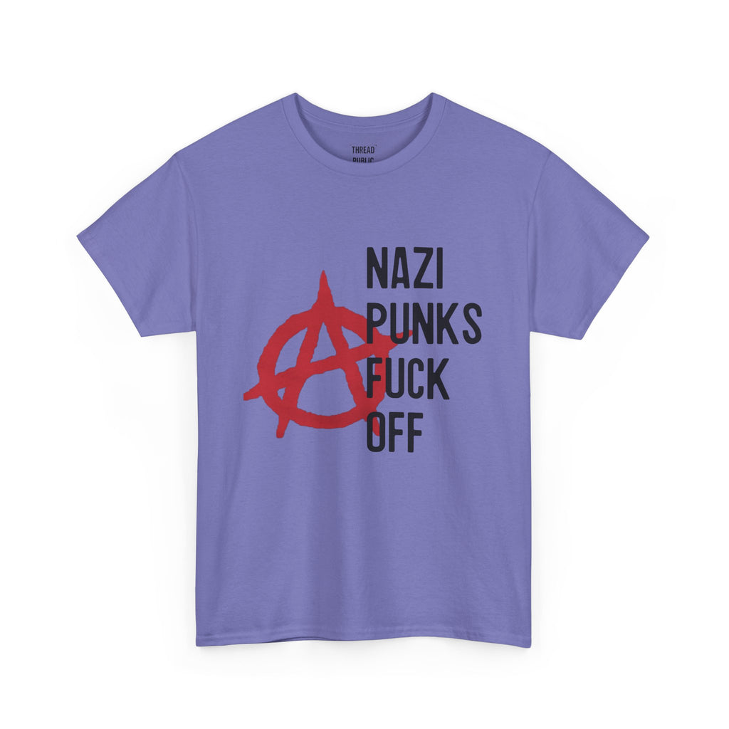 Anarchy Symbol with "Nazi Punks F*** Off" Tee | Punk Protest Shirt