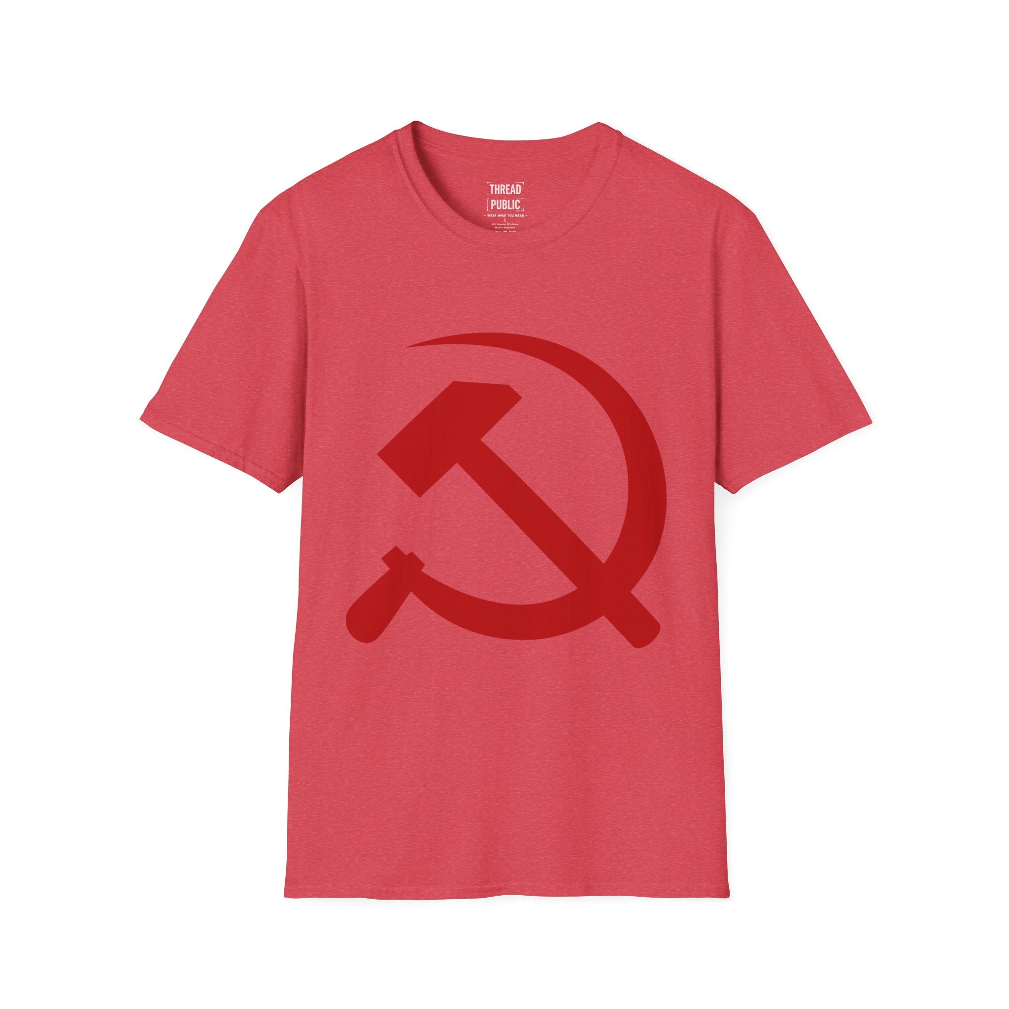 Red Hammer and Sickle Graphic T-Shirt | Communist Symbol Tee