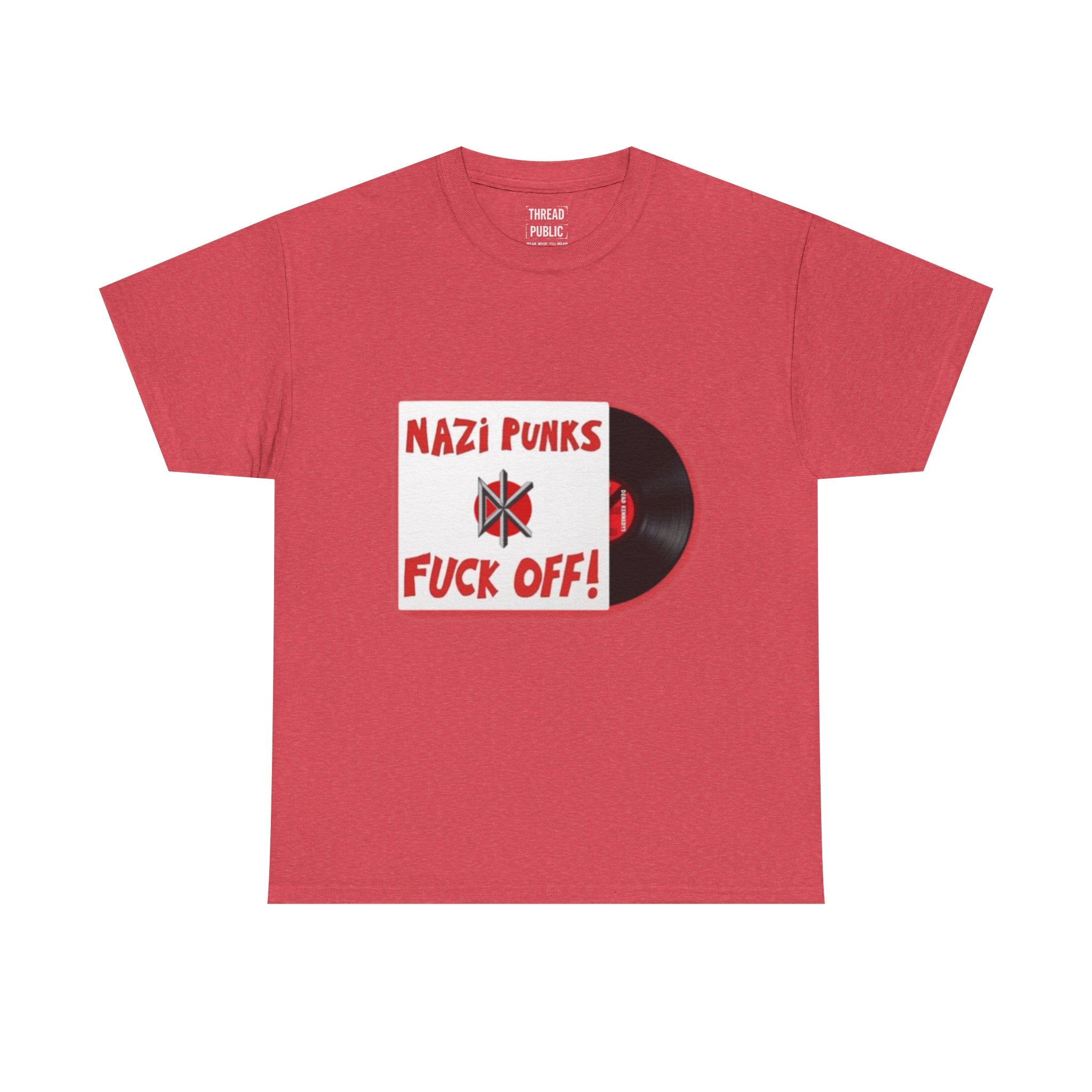 Nazi Punks Fuck Off Tee | Anti-Fascist Record Graphic Shirt