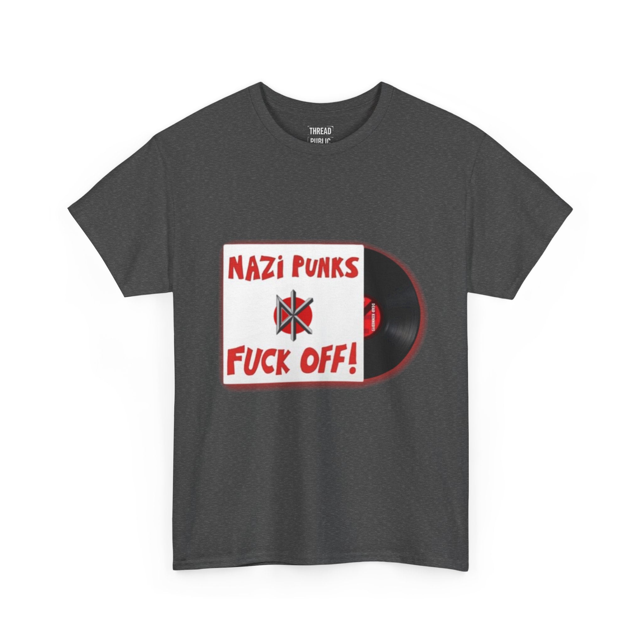 Nazi Punks Fuck Off Tee | Anti-Fascist Record Graphic Shirt