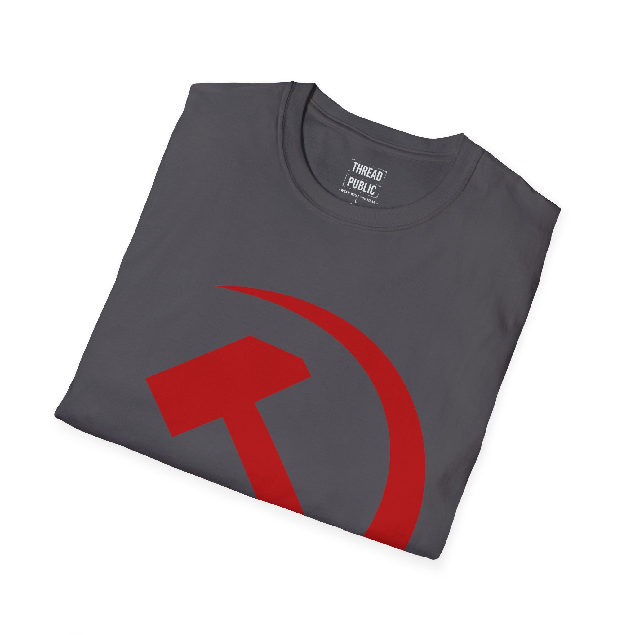 Red Hammer and Sickle Graphic T-Shirt | Communist Symbol Tee