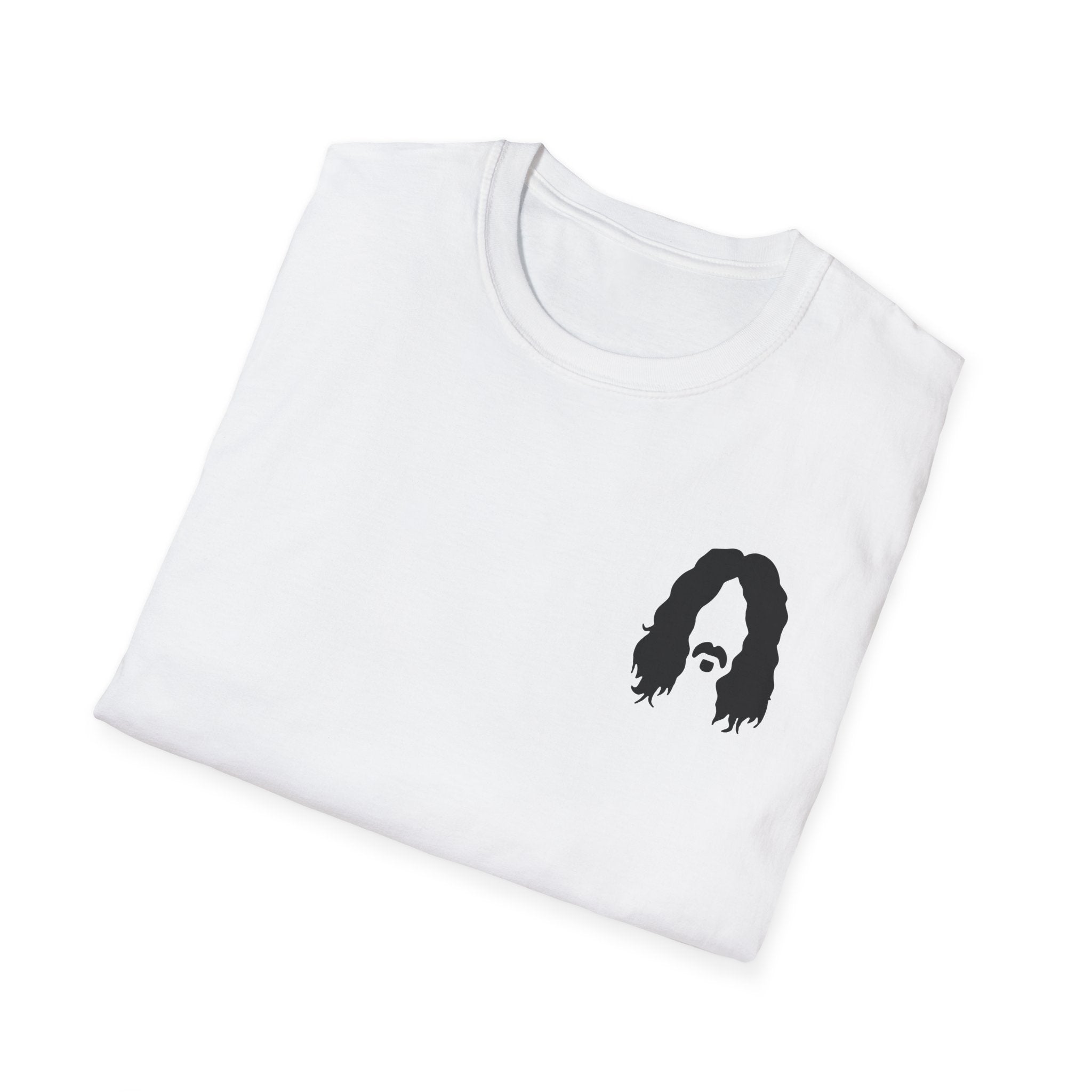 Copy of Copy of Frank Zappa Quote T-Shirt | Minimal Portrait, Back Typography