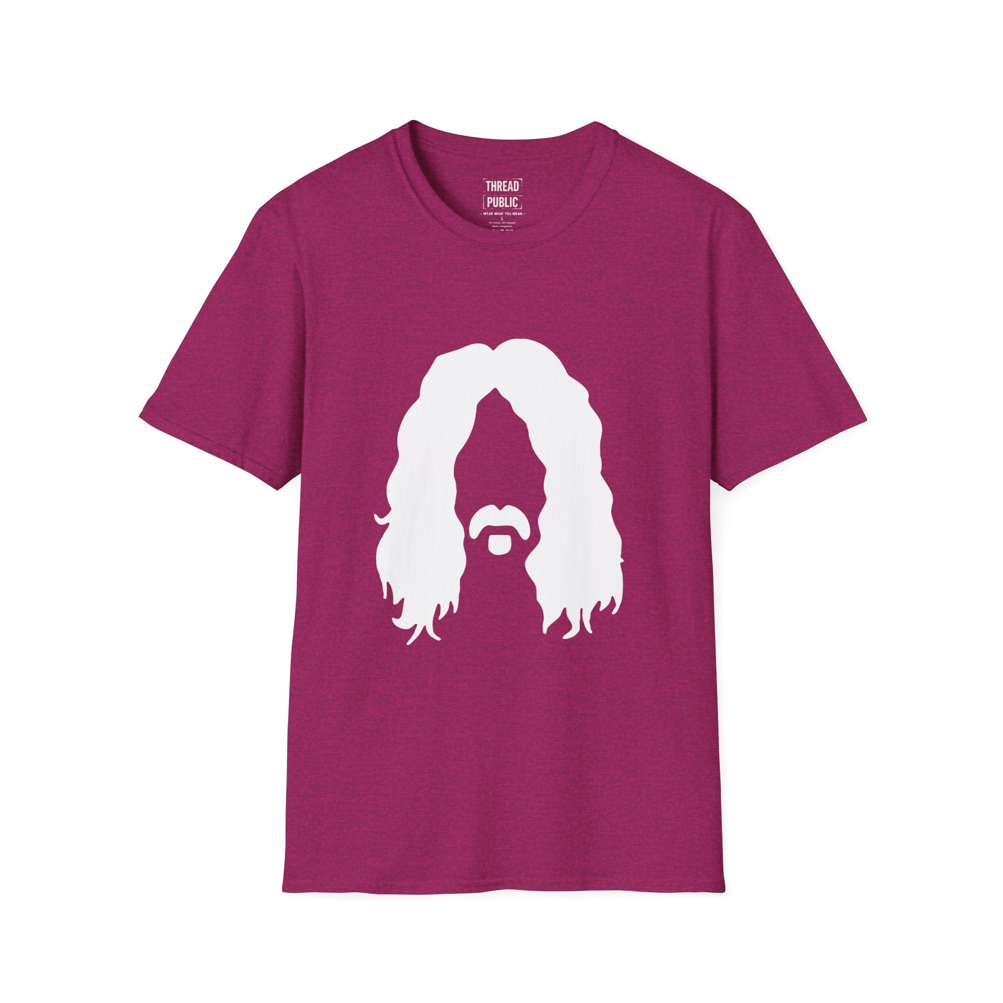 Zappa Quote T-Shirt | Minimal Portrait, Back Typography