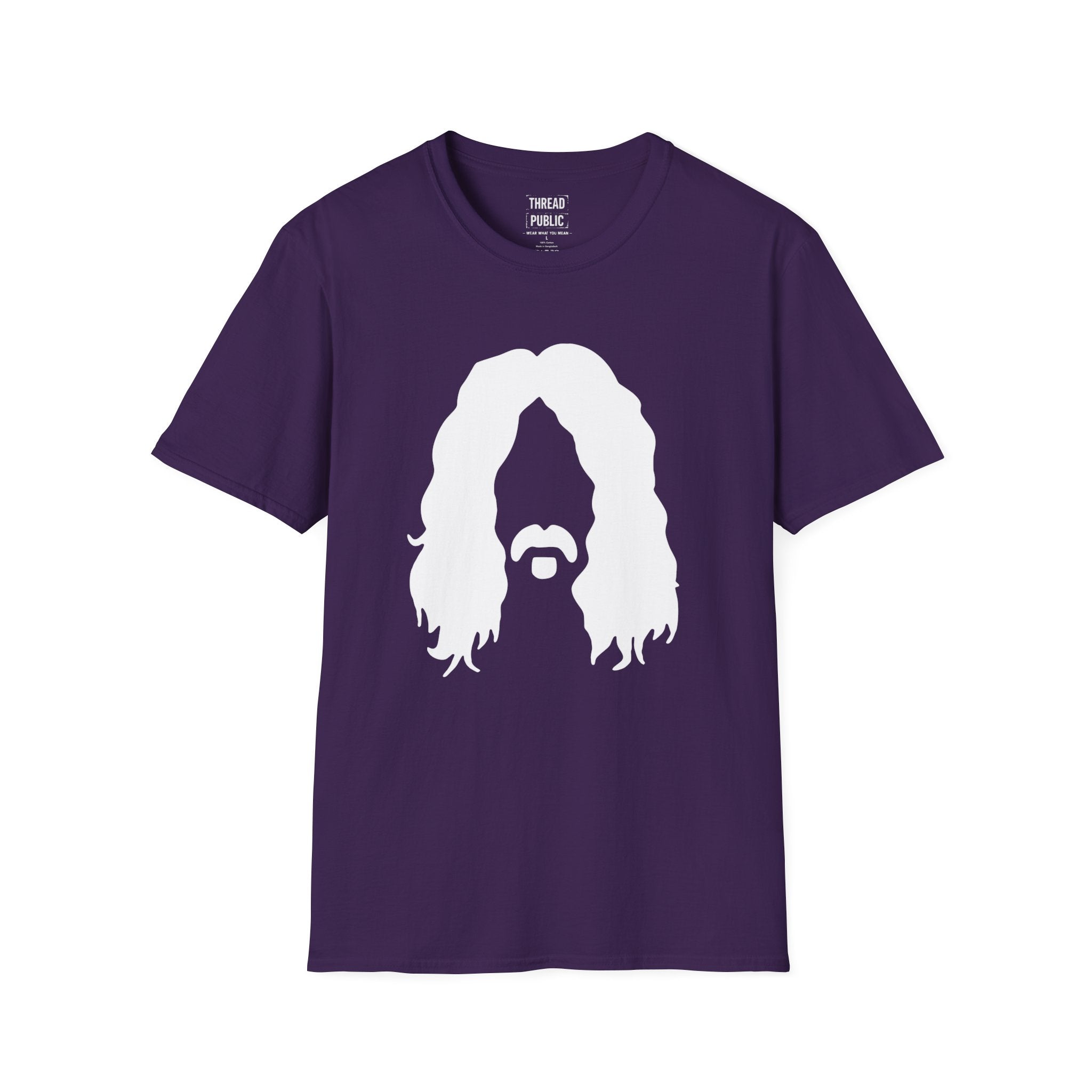 Frank Zappa Quote T-Shirt | Minimal Portrait, Back Typography
