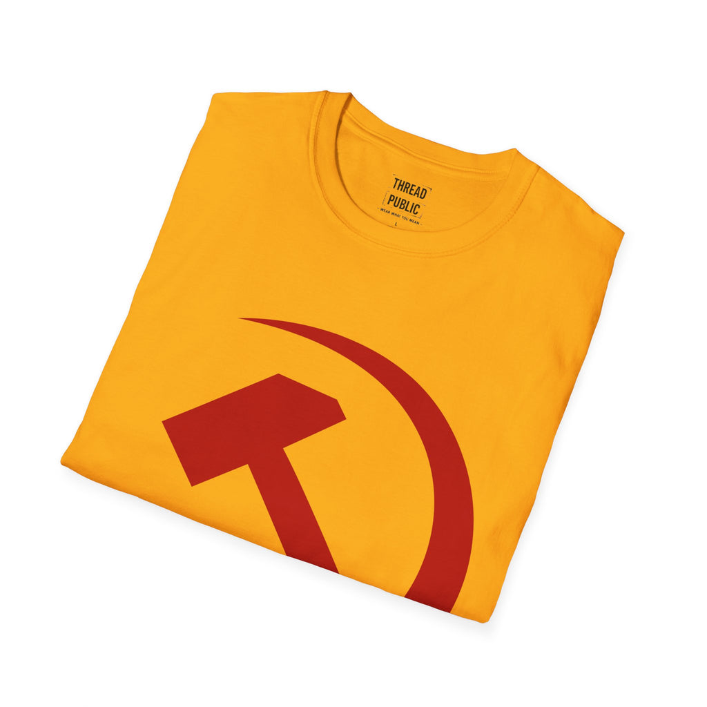 Red Hammer and Sickle Graphic T-Shirt | Communist Symbol Tee