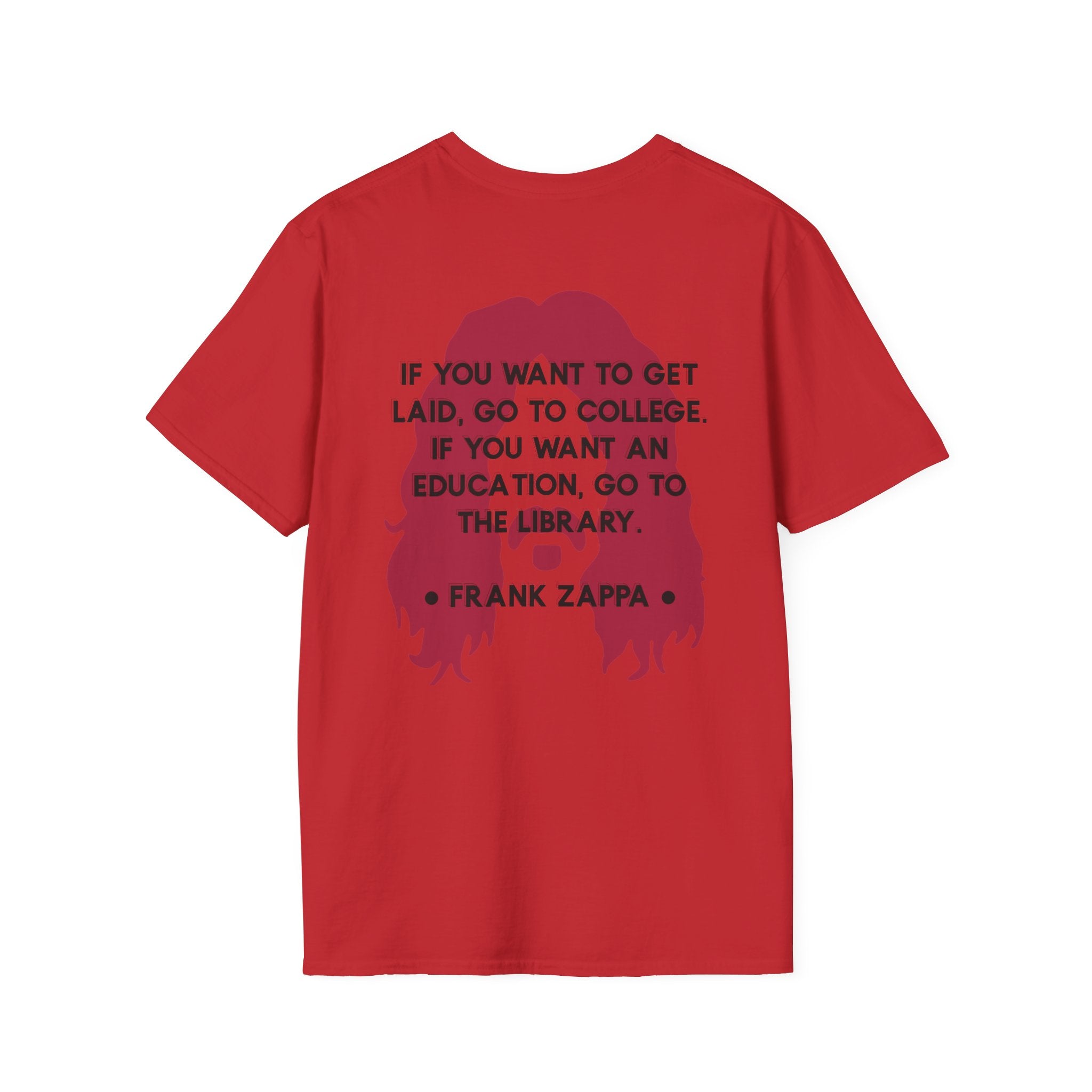 Copy of Copy of Frank Zappa Quote T-Shirt | Minimal Portrait, Back Typography