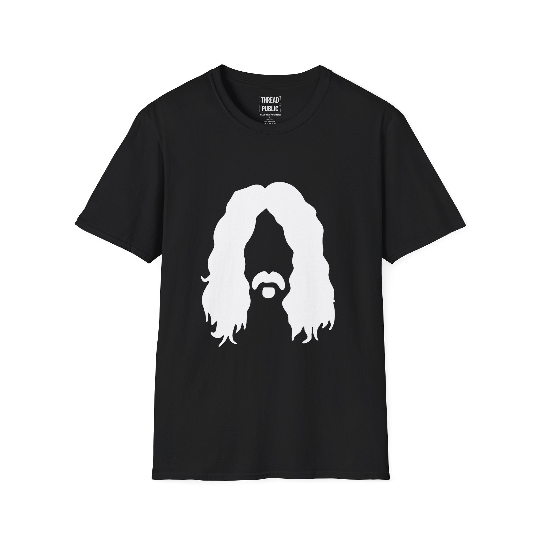 Zappa Quote T-Shirt | Minimal Portrait, Back Typography