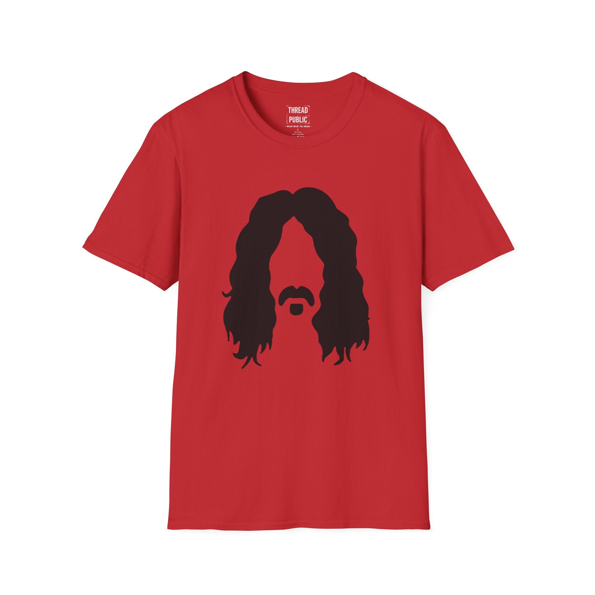 Frank Zappa Quote T-Shirt | Minimal Portrait, Back Typography