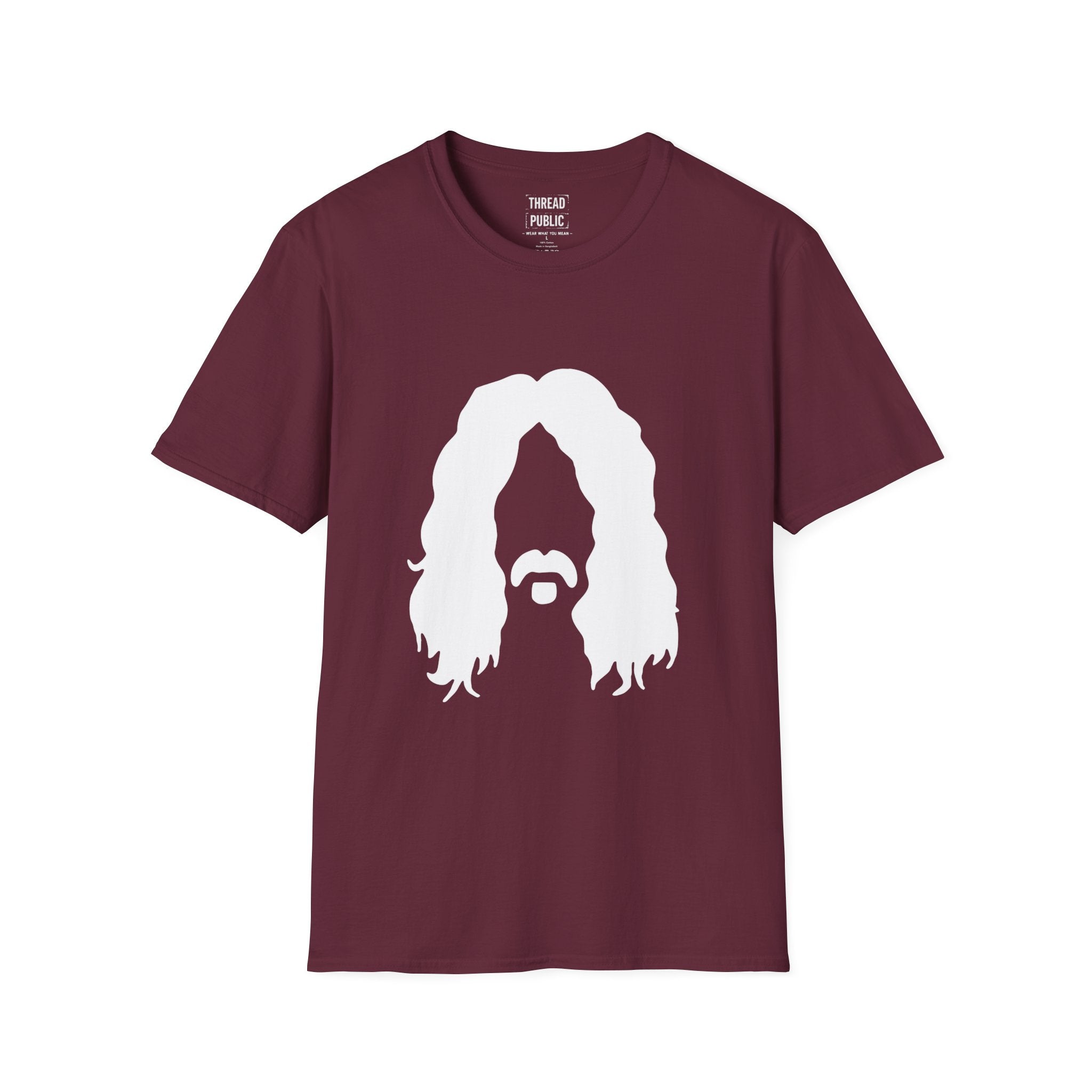 Frank Zappa Quote T-Shirt | Minimal Portrait, Back Typography