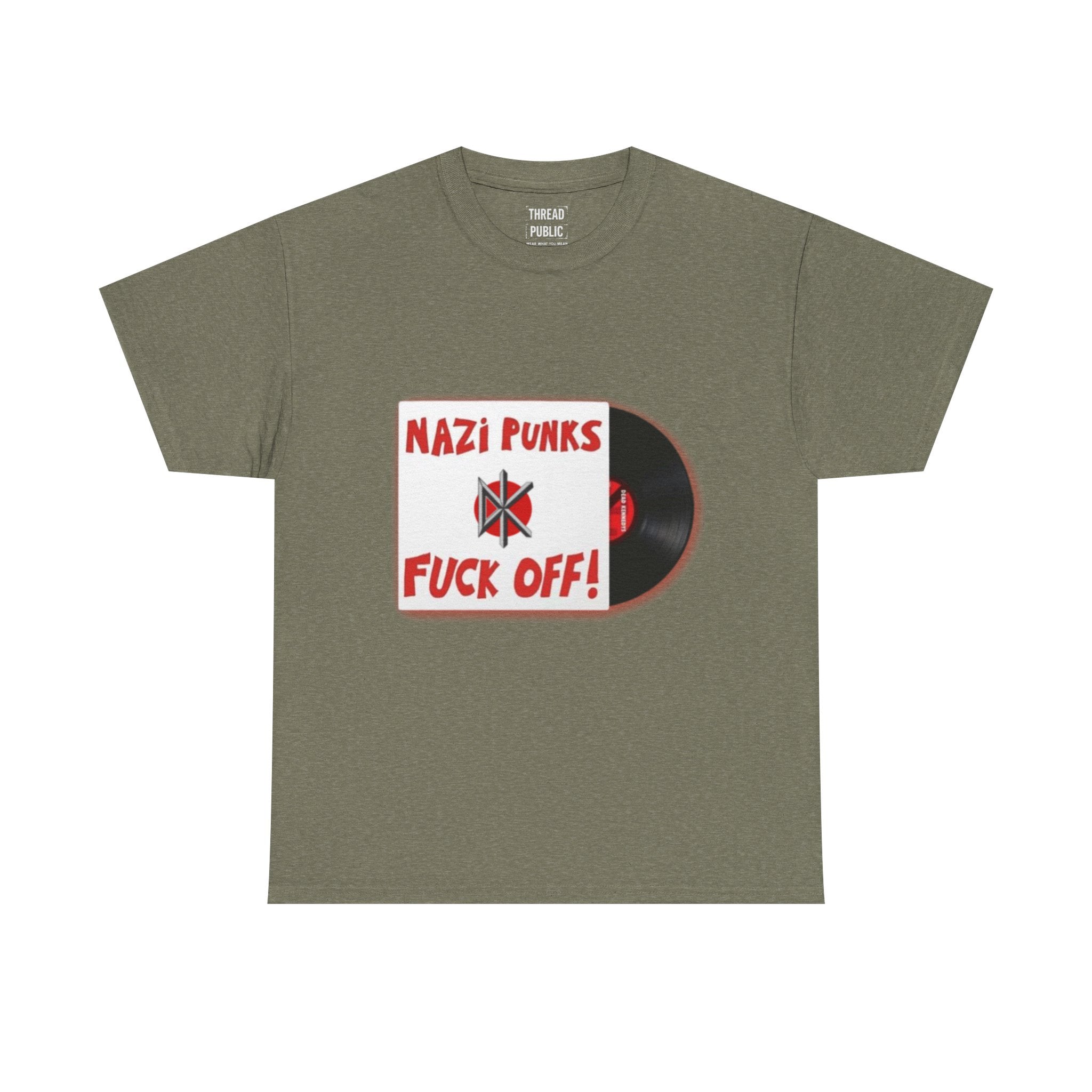 Nazi Punks Fuck Off Tee | Anti-Fascist Record Graphic Shirt