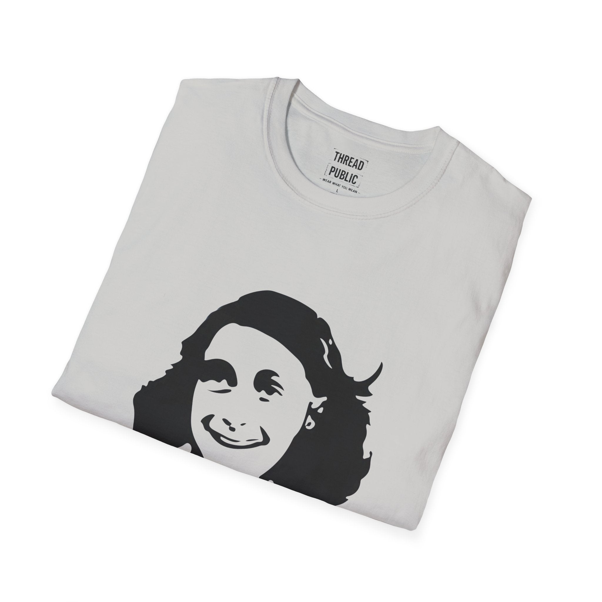 Anne Frank Portrait T-Shirt | Quote back print