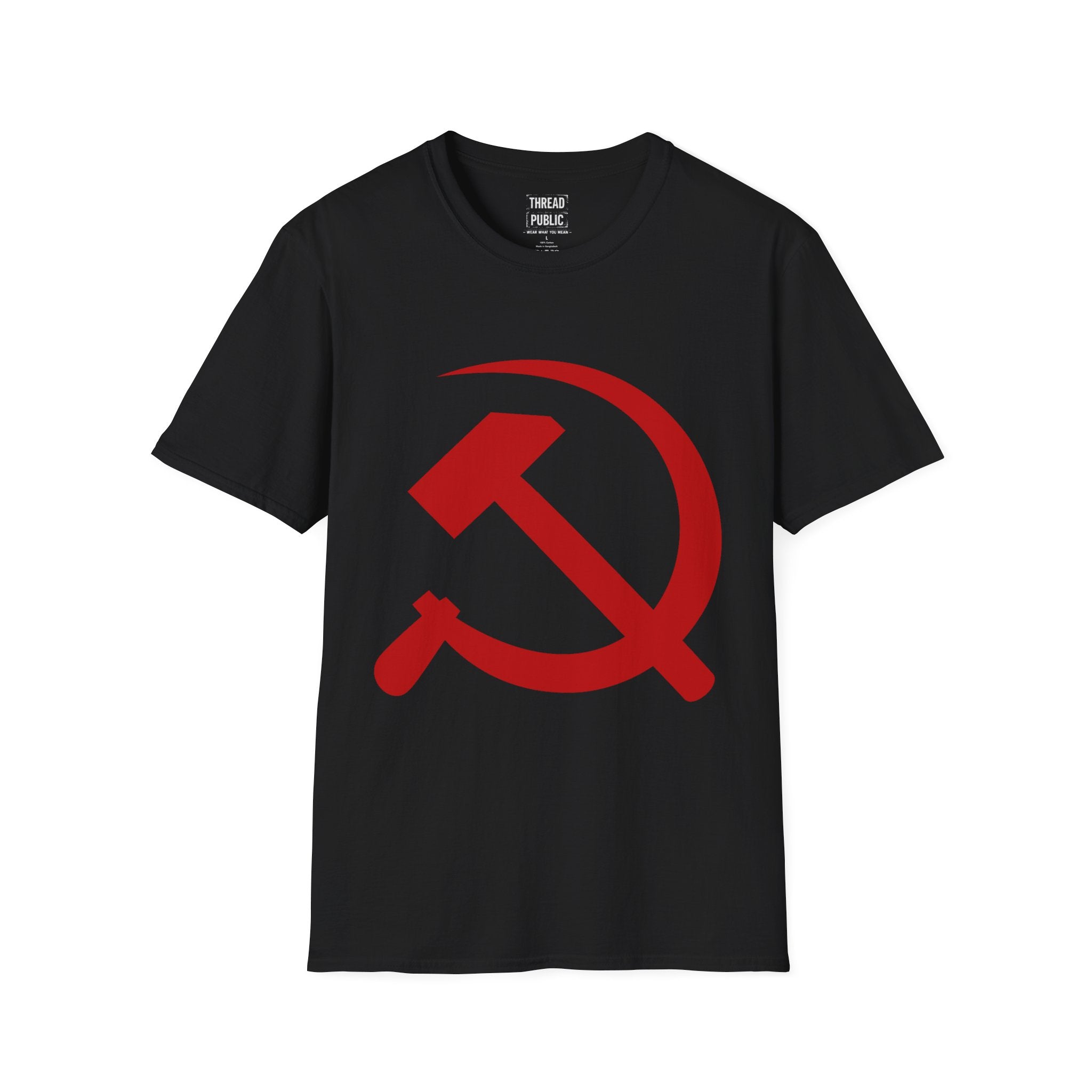 Red Hammer and Sickle Graphic T-Shirt | Communist Symbol Tee