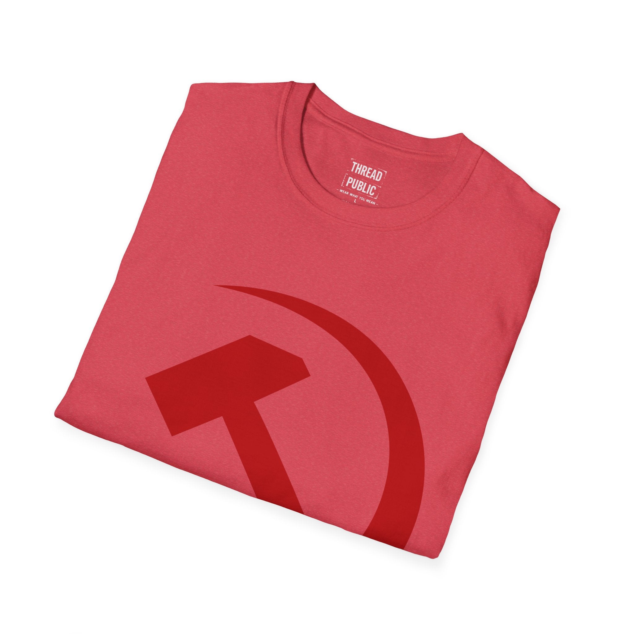 Red Hammer and Sickle Graphic T-Shirt | Communist Symbol Tee