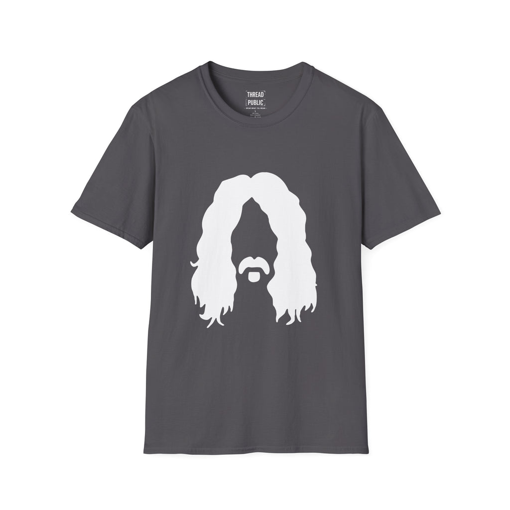 Frank Zappa Quote T-Shirt | Minimal Portrait, Back Typography