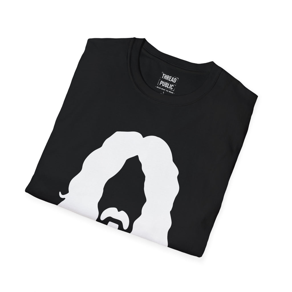 Frank Zappa Quote T-Shirt | Minimal Portrait, Back Typography