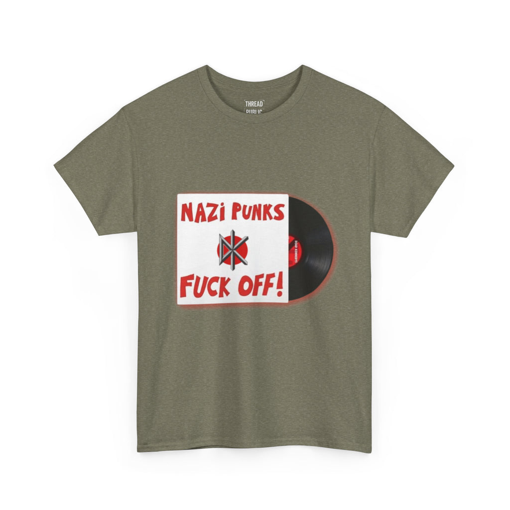 Nazi Punks Fuck Off Tee | Anti-Fascist Record Graphic Shirt