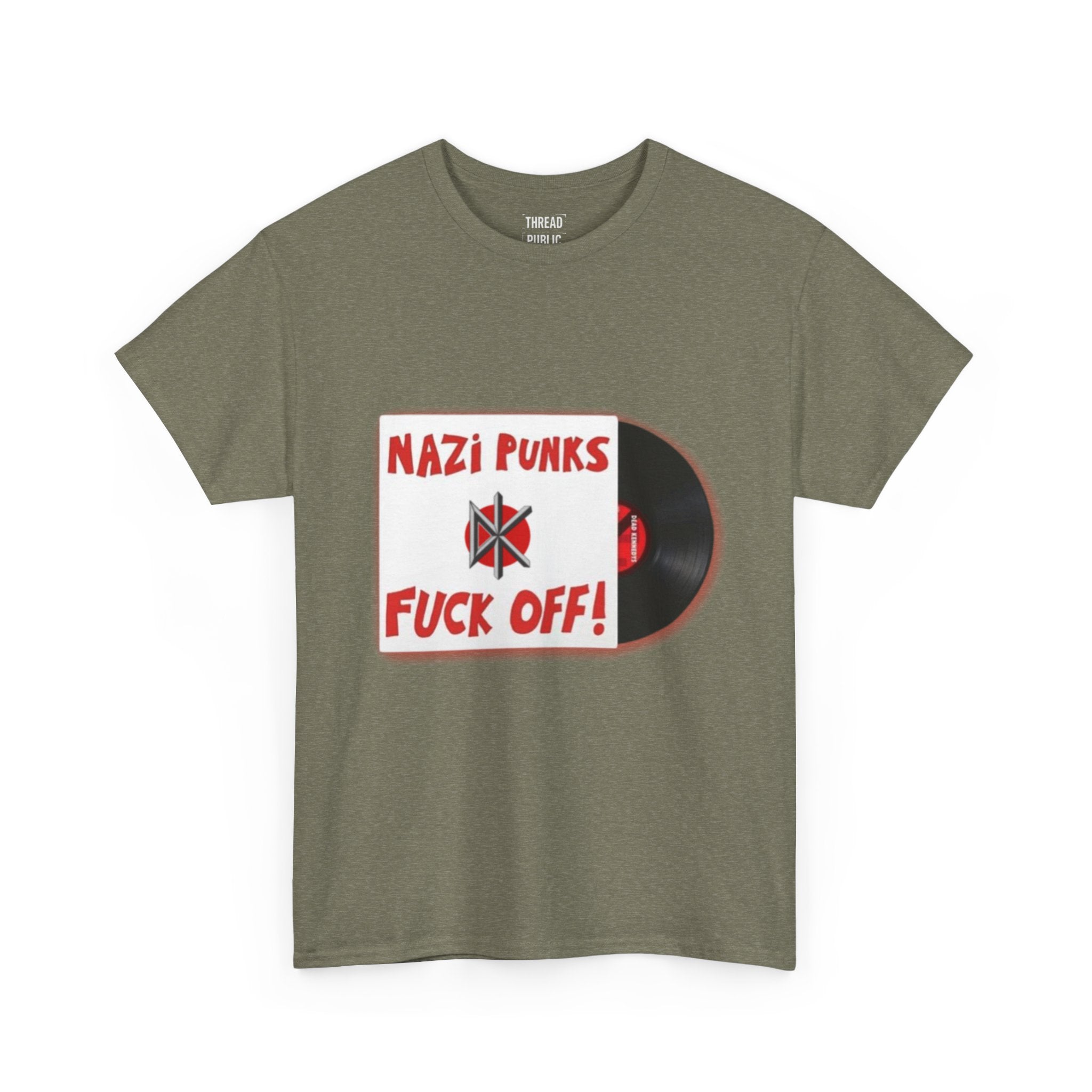 Nazi Punks Fuck Off Tee | Anti-Fascist Record Graphic Shirt