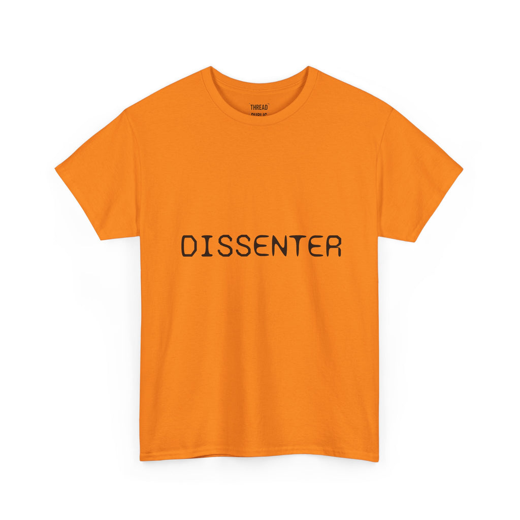 DISSENTER T-Shirt | Minimal Text Tee, Bold Statement Shirt