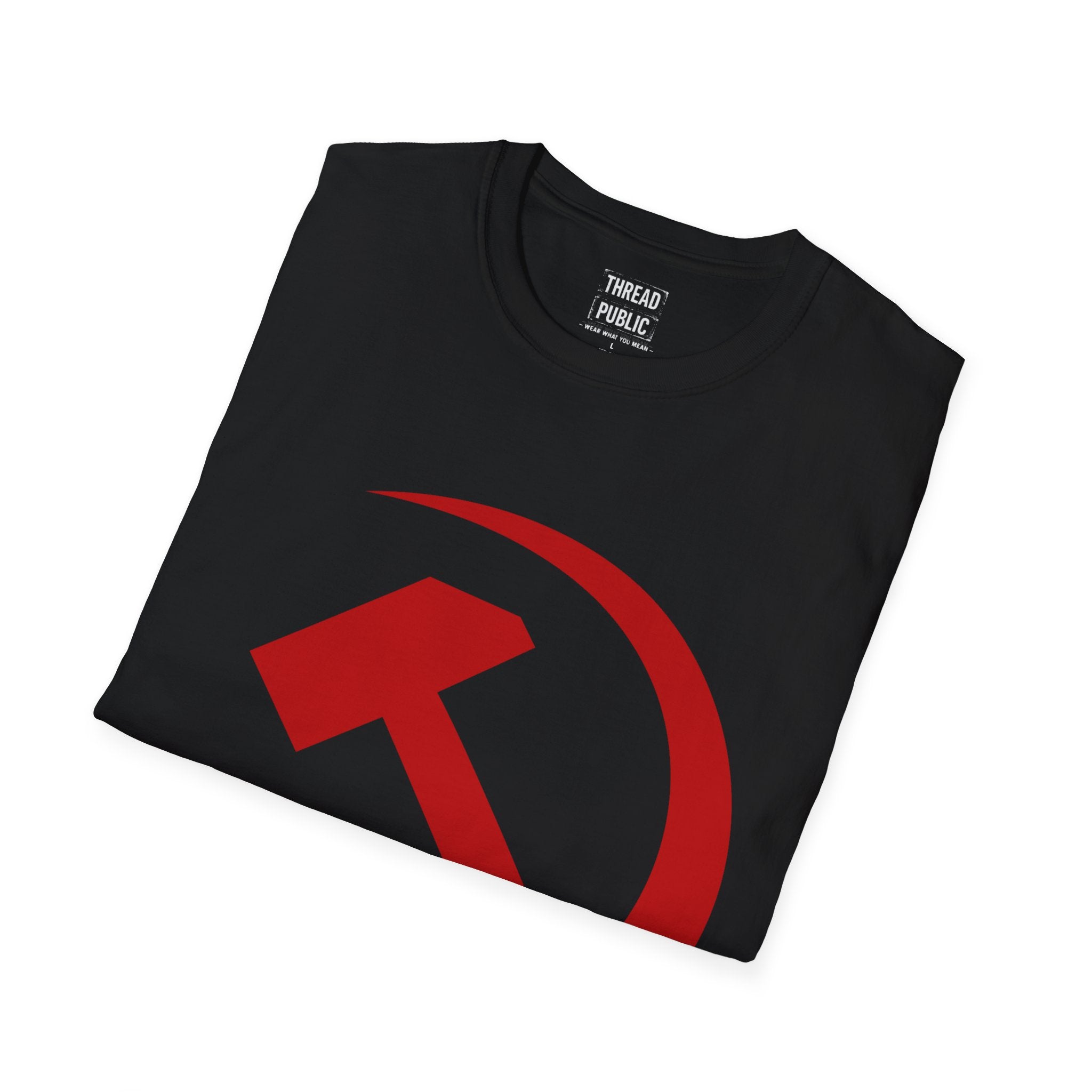 Red Hammer and Sickle Graphic T-Shirt | Communist Symbol Tee