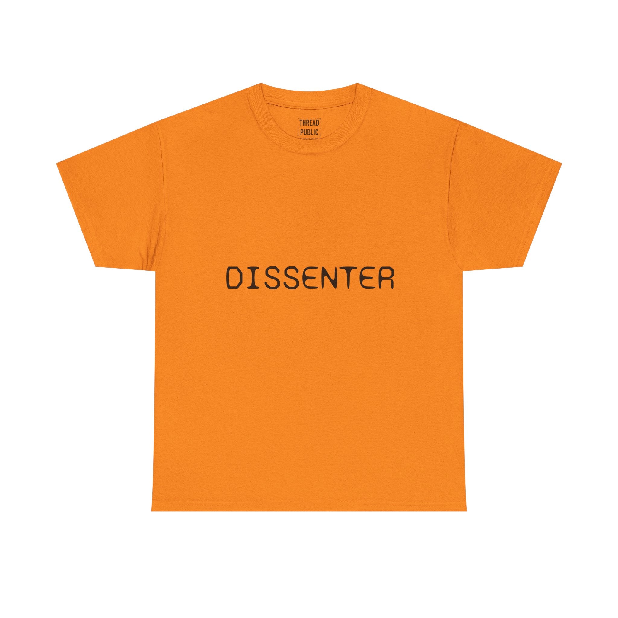 DISSENTER T-Shirt | Minimal Text Tee, Bold Statement Shirt