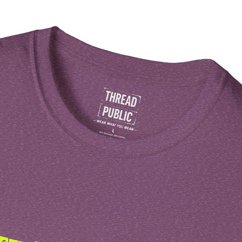 Jimi Quote T-Shirt | Retro Guitar Portrait, Yellow Text