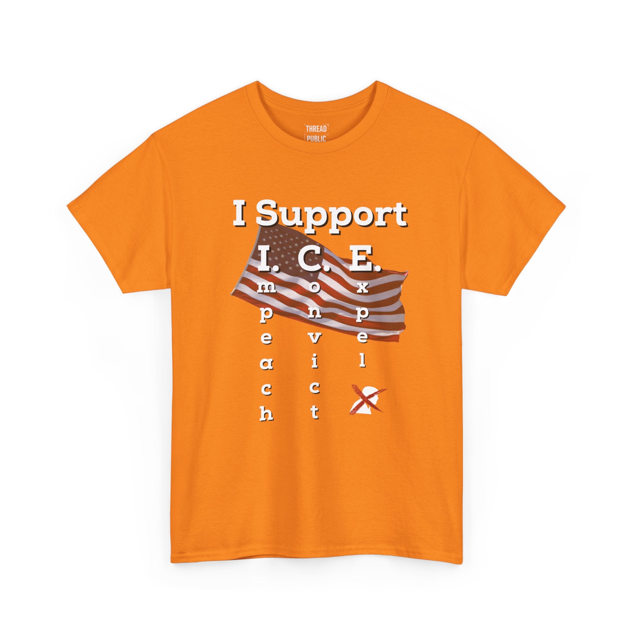 I Support I.C.E. (Read It Again) — Satirical Political T-Shirt