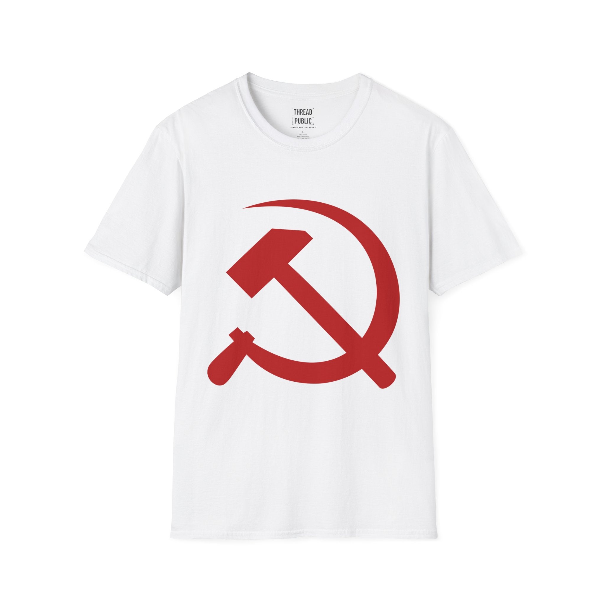 Red Hammer and Sickle Graphic T-Shirt | Communist Symbol Tee
