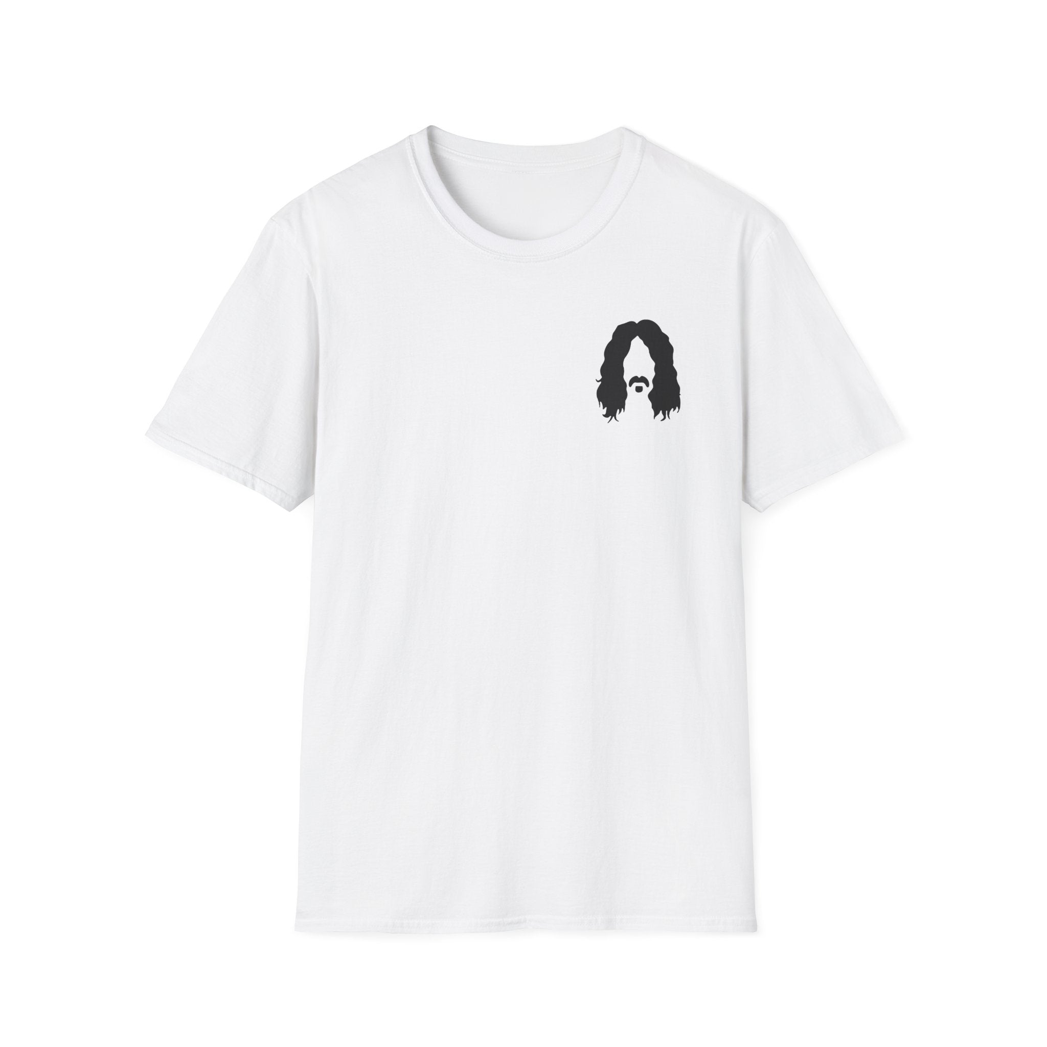Copy of Copy of Frank Zappa Quote T-Shirt | Minimal Portrait, Back Typography